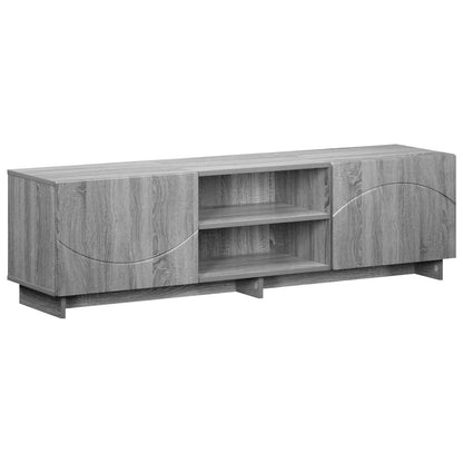 TV-standaard 140 x 34,5 x 40 cm Grijs Sonoma Bewerkt hout