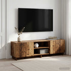 TV-standaard 140 x 34,5 x 40 cm Oud hout Bewerkt hout
