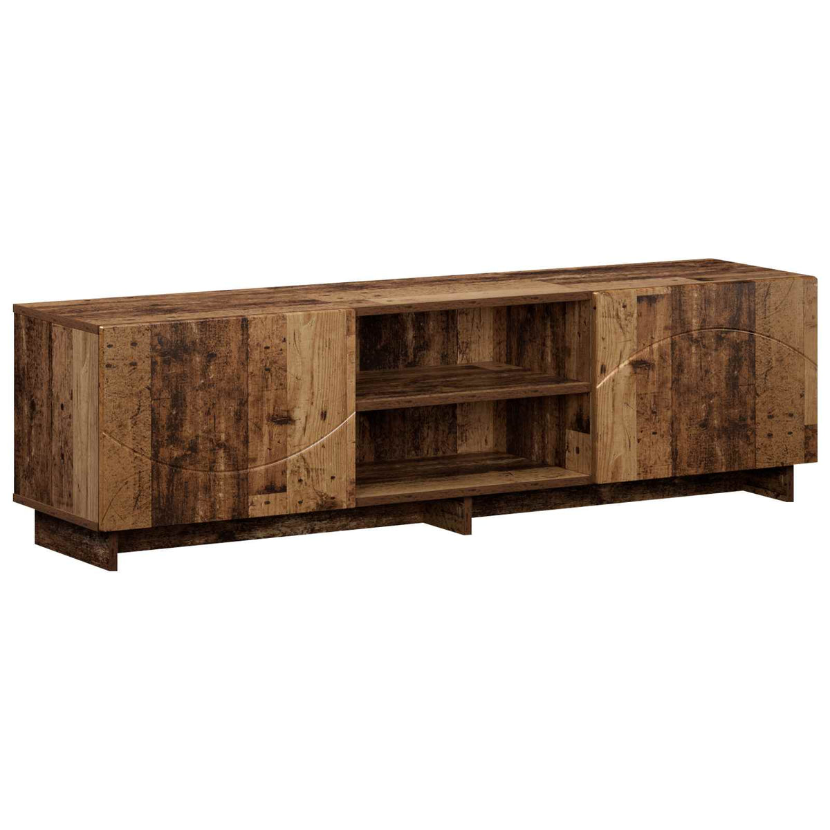 TV-standaard 140 x 34,5 x 40 cm Oud hout Bewerkt hout