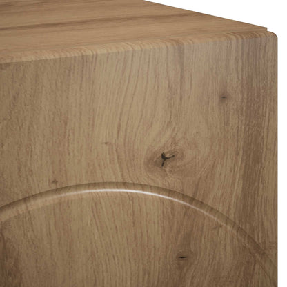 TV-standaard 140 x 34,5 x 40 cm Artisanaal eiken Bewerkt hout
