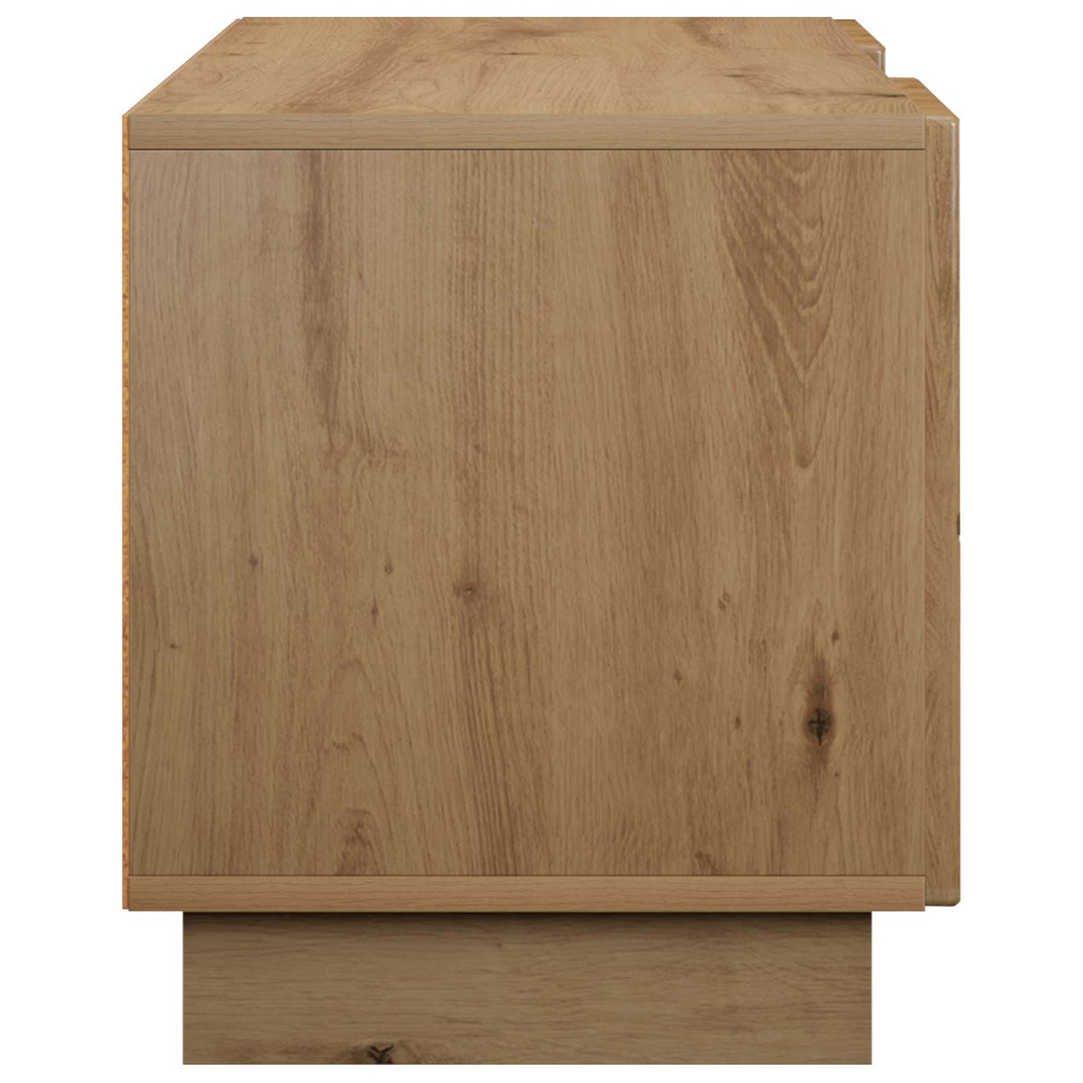TV-standaard 140 x 34,5 x 40 cm Artisanaal eiken Bewerkt hout