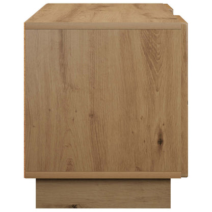 TV-standaard 140 x 34,5 x 40 cm Artisanaal eiken Bewerkt hout