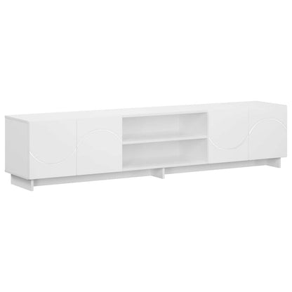 TV-standaard 180 x 34,5 x 40 cm Wit Bewerkt hout