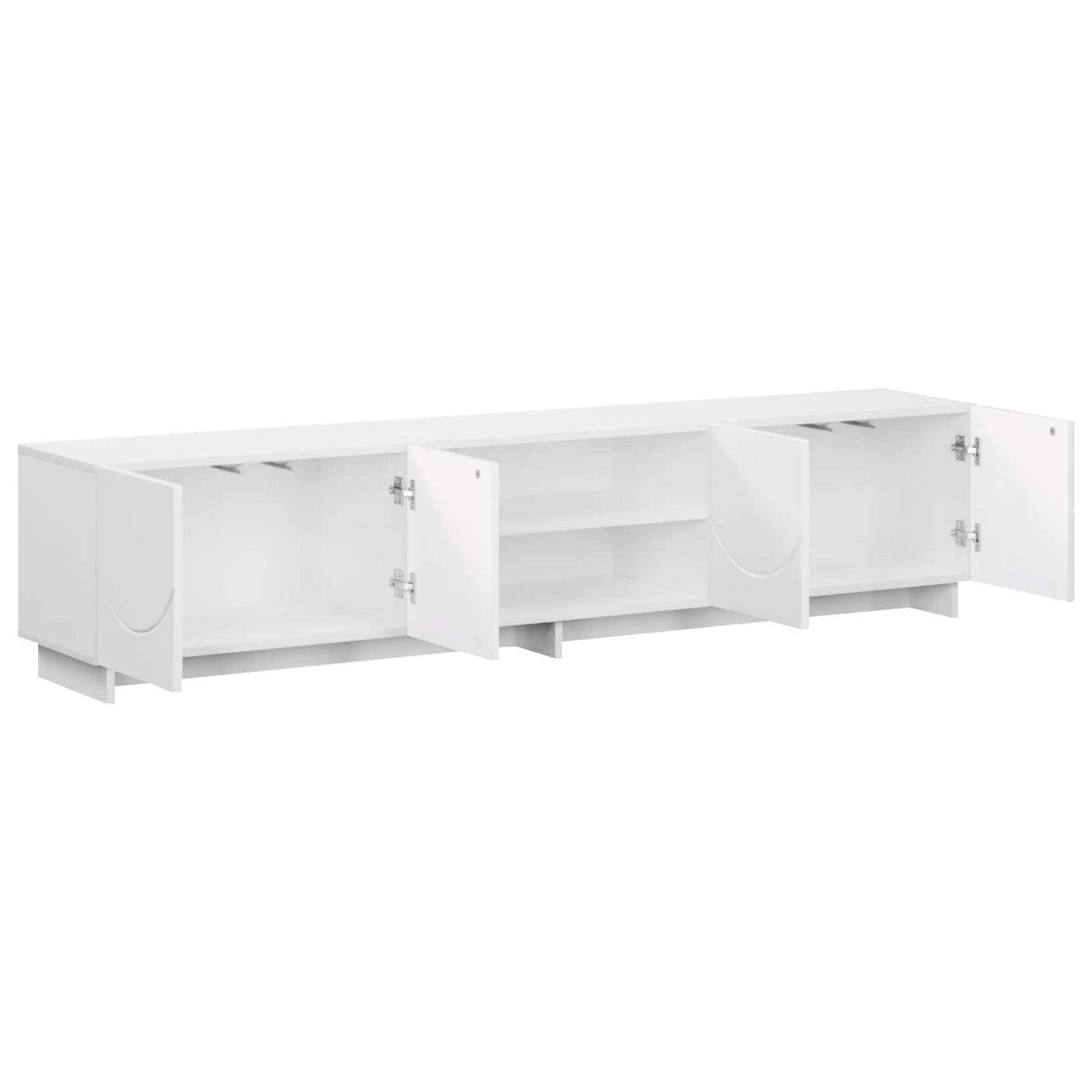 TV-standaard 180 x 34,5 x 40 cm Wit Bewerkt hout