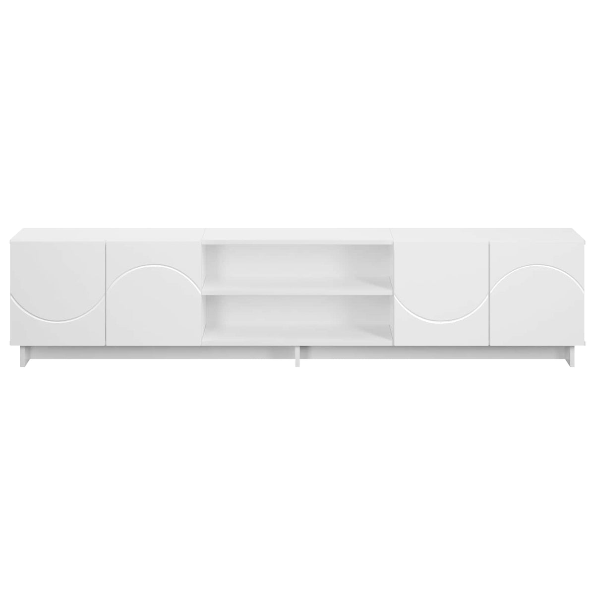 TV-standaard 180 x 34,5 x 40 cm Wit Bewerkt hout