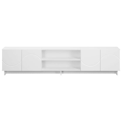 TV-standaard 180 x 34,5 x 40 cm Wit Bewerkt hout