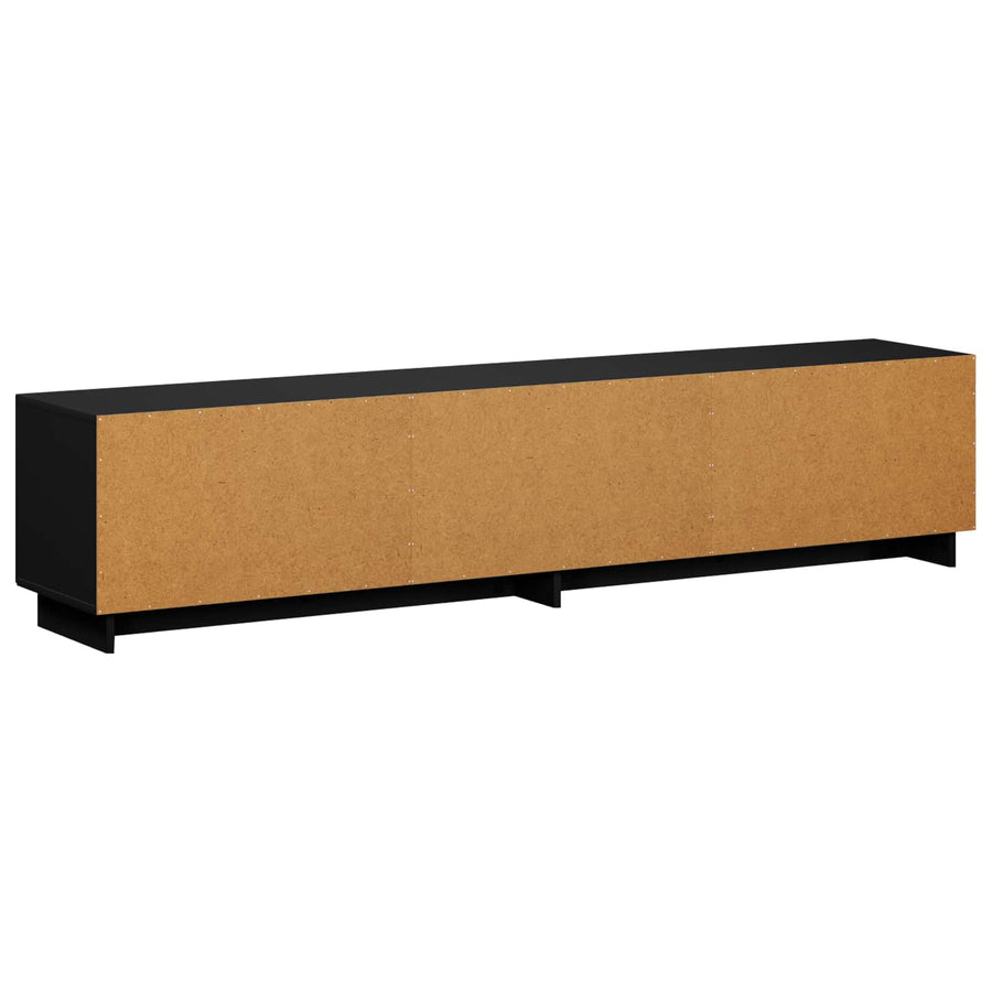 TV-standaard 180 x 34,5 x 40 cm Zwart Bewerkt hout