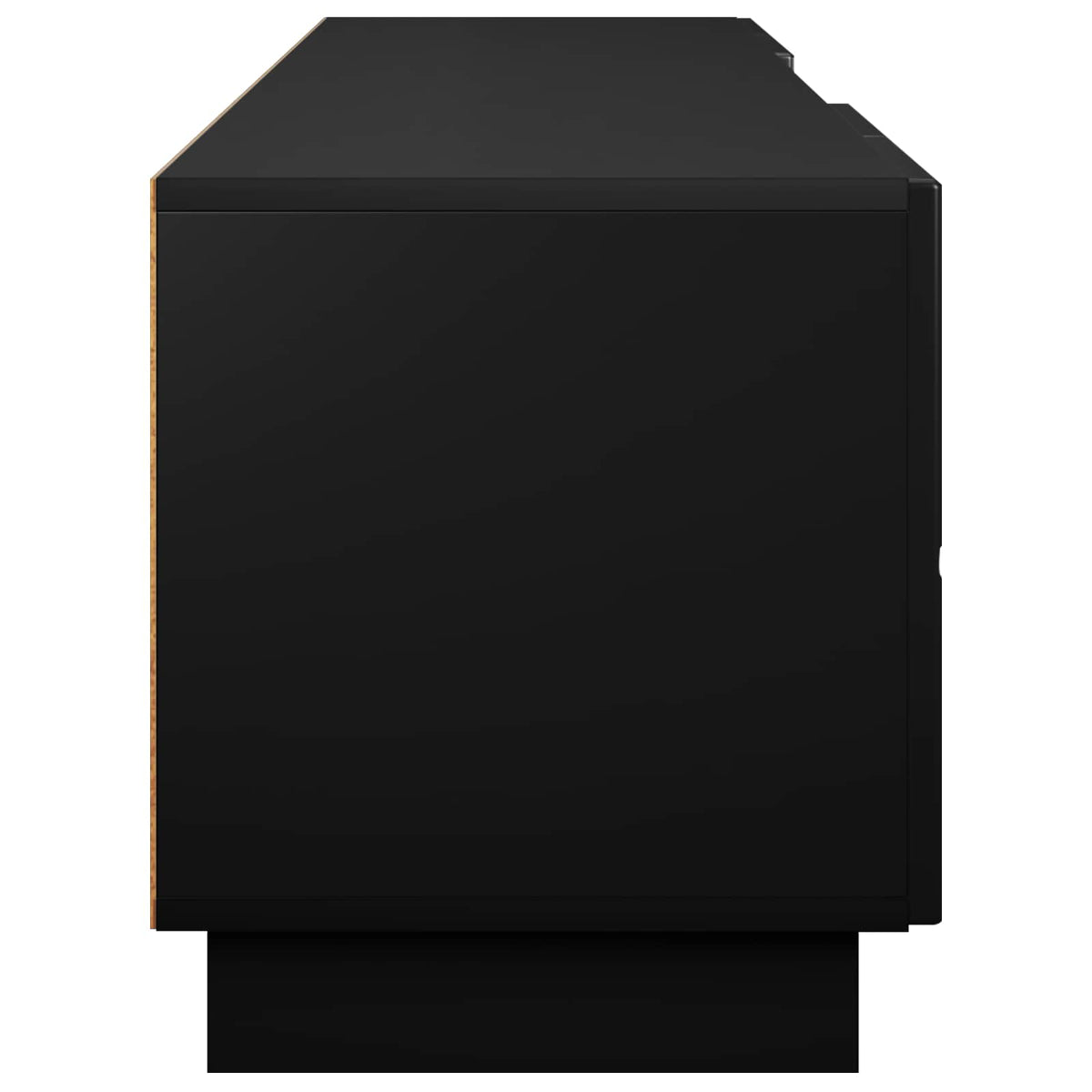 TV-standaard 180 x 34,5 x 40 cm Zwart Bewerkt hout