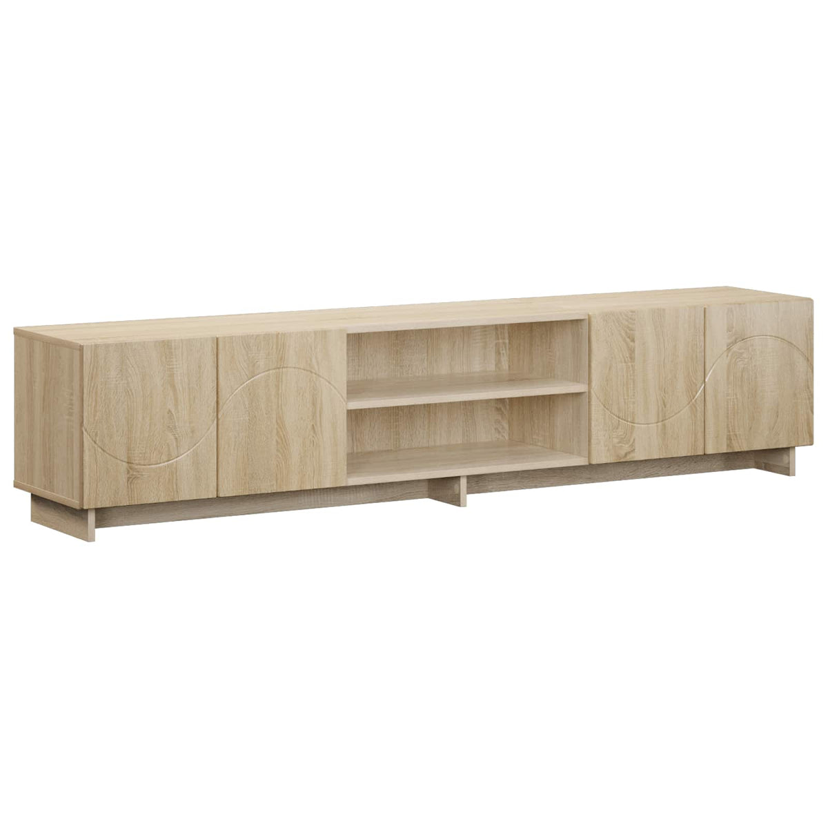 TV-standaard 180 x 34,5 x 40 cm Sonoma Eiken Bewerkt hout