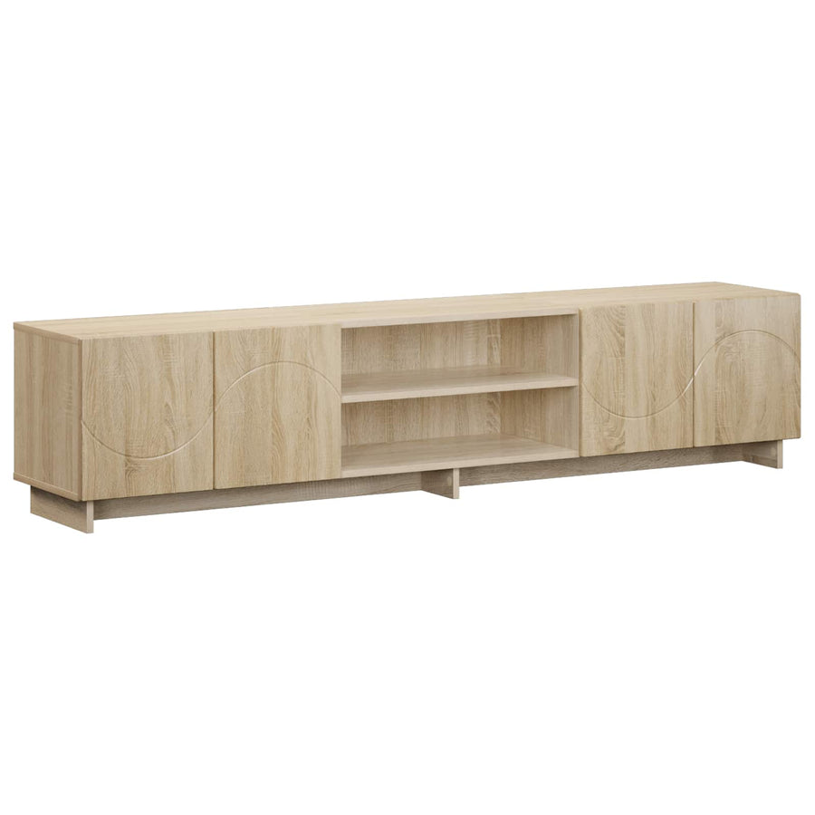 TV-standaard 180 x 34,5 x 40 cm Sonoma Eiken Bewerkt hout