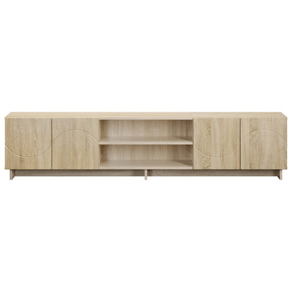 TV-standaard 180 x 34,5 x 40 cm Sonoma Eiken Bewerkt hout