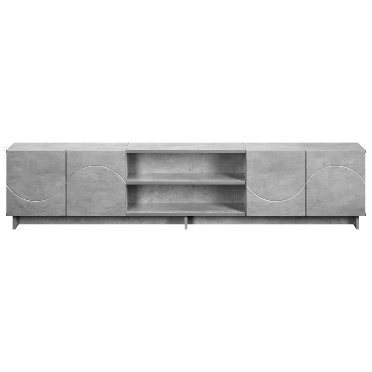 TV-standaard 180 x 34,5 x 40 cm Betongrijs Bewerkt hout