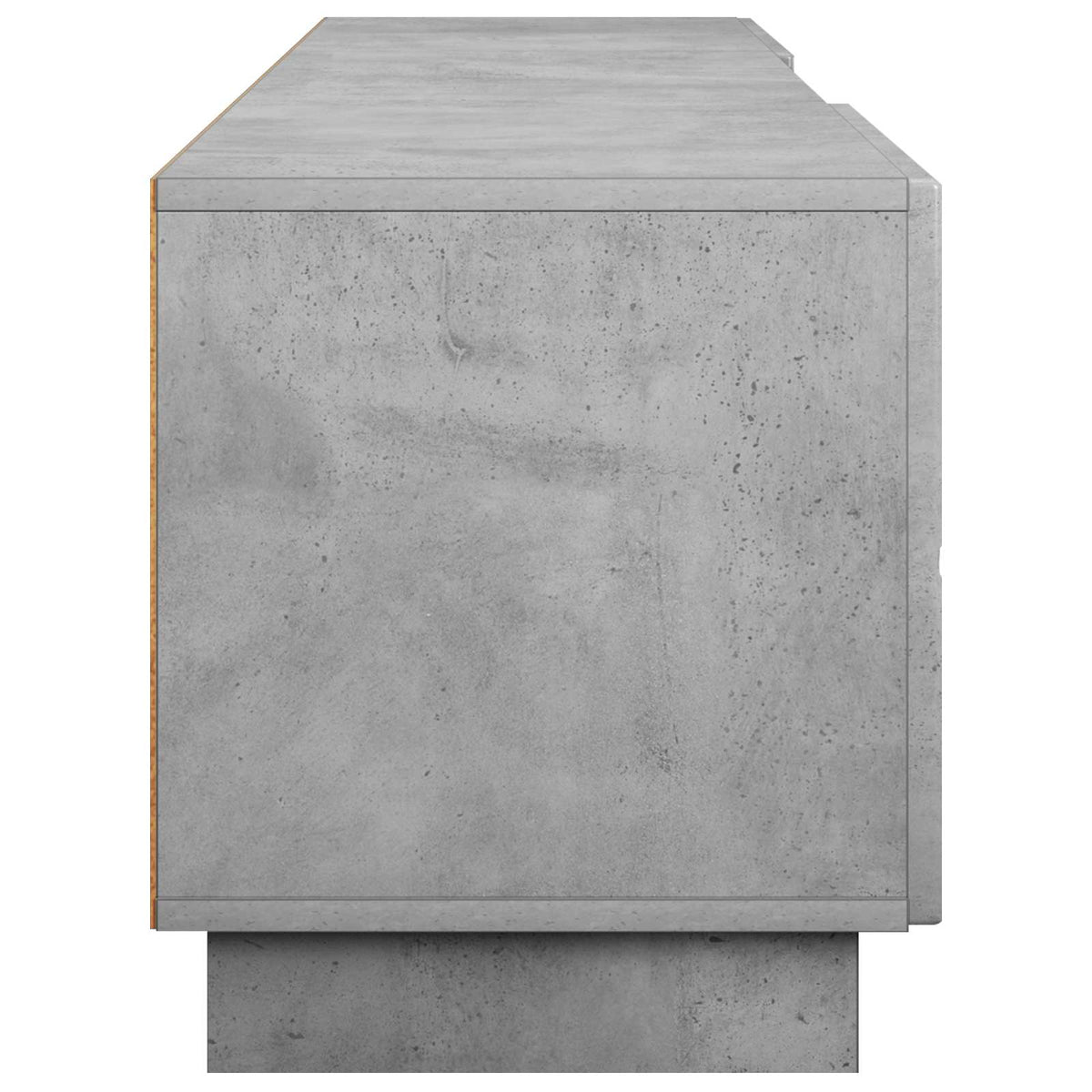TV-standaard 180 x 34,5 x 40 cm Betongrijs Bewerkt hout