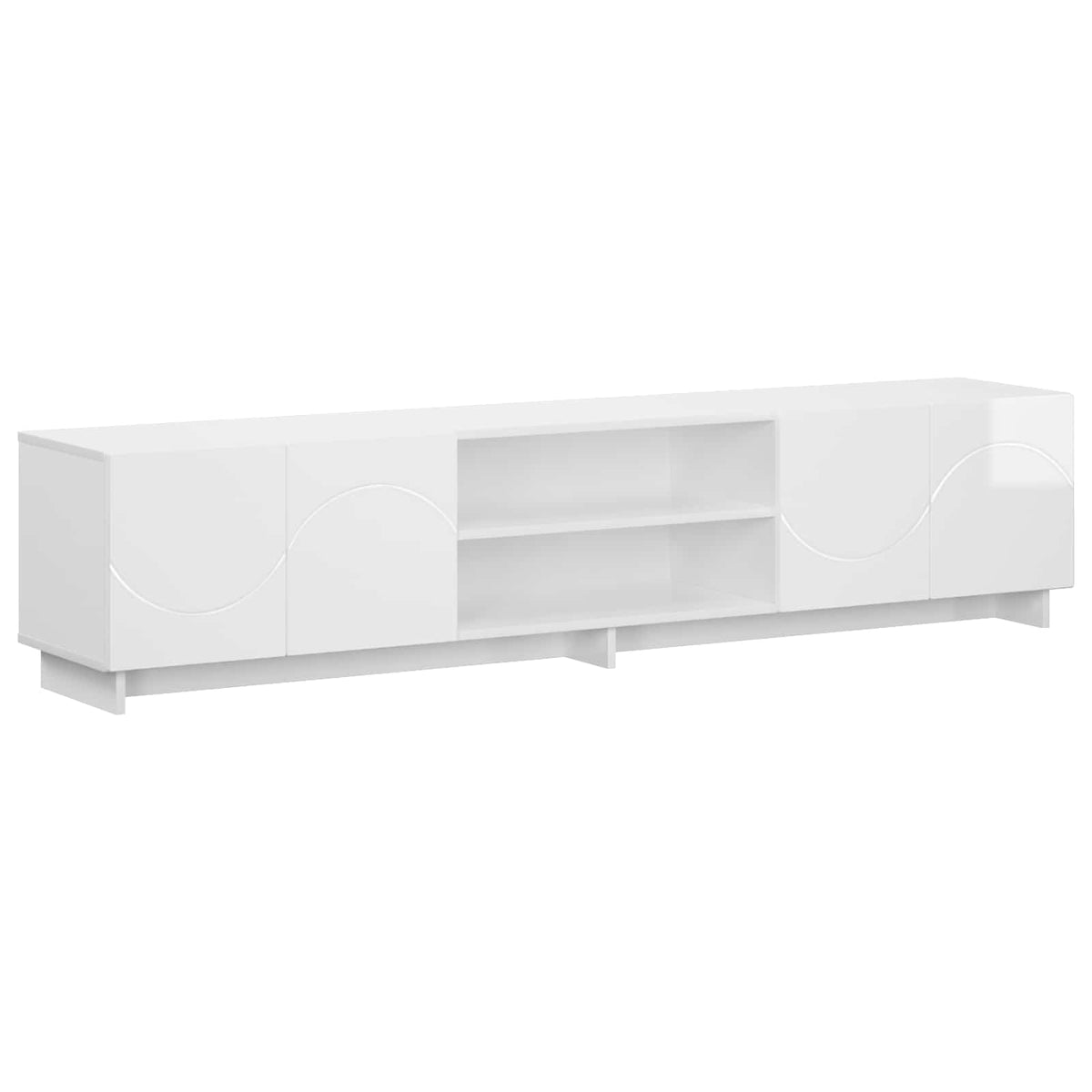 TV-standaard 180 x 34,5 x 40 cm Hoogglans Wit Bewerkt hout