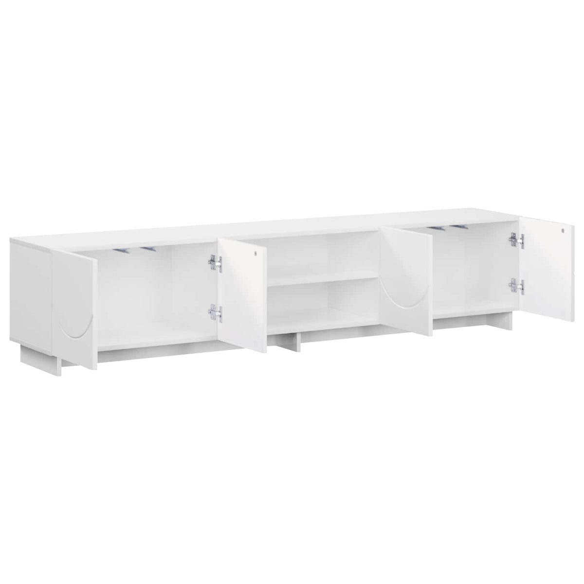 TV-standaard 180 x 34,5 x 40 cm Hoogglans Wit Bewerkt hout
