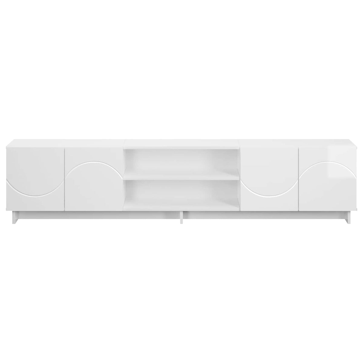 TV-standaard 180 x 34,5 x 40 cm Hoogglans Wit Bewerkt hout