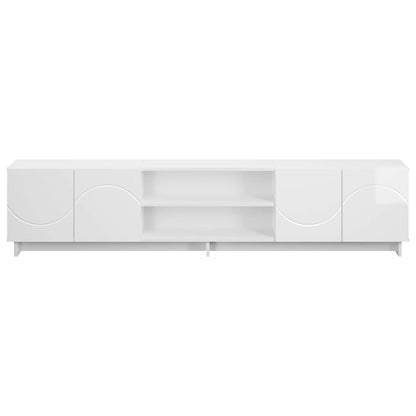 TV-standaard 180 x 34,5 x 40 cm Hoogglans Wit Bewerkt hout
