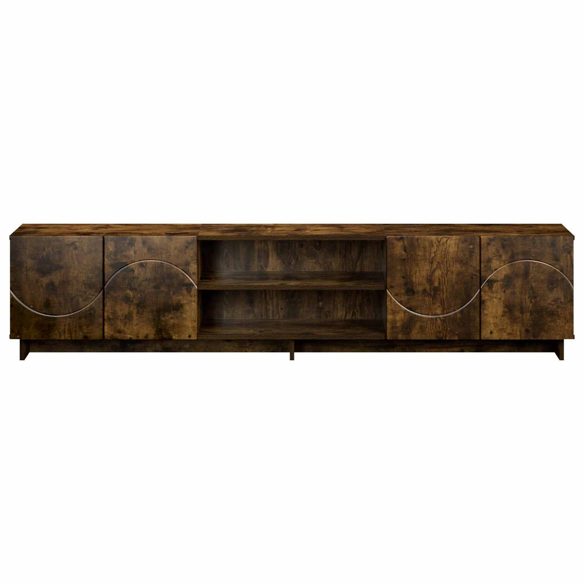 TV-standaard 180 x 34,5 x 40 cm Gerookt eiken Bewerkt hout