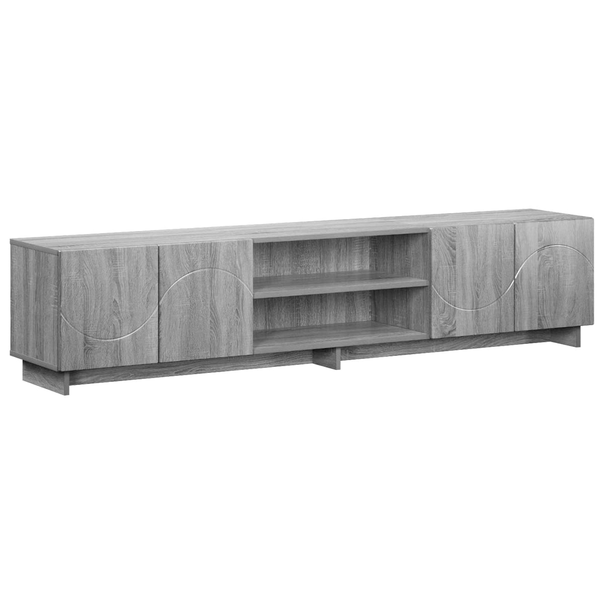 TV-standaard 180 x 34,5 x 40 cm Grijs Sonoma Bewerkt hout