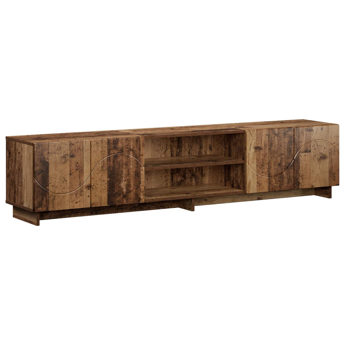 TV-standaard 180 x 34,5 x 40 cm Oud hout Bewerkt hout