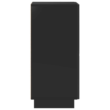 Dressoir Zwart 33,5 x 34,5 x 75 cm Bewerkt hout
