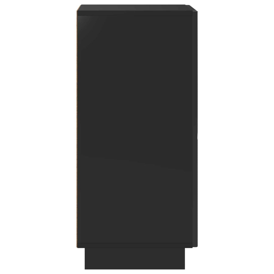 Dressoir Zwart 33,5 x 34,5 x 75 cm Bewerkt hout