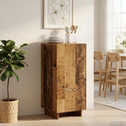 Dressoir Oud hout 33,5 x 34,5 x 75 cm Bewerkt hout