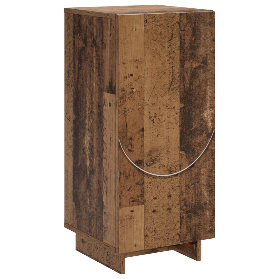 Dressoir Oud hout 33,5 x 34,5 x 75 cm Bewerkt hout