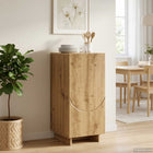 Dressoir Artisanaal eiken 33,5 x 34,5 x 75 cm Bewerkt hout