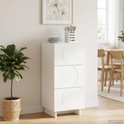 Dressoir 33.5x34.5x75 cm bewerkt hout wit