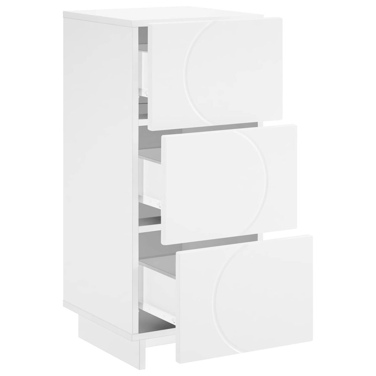 Dressoir Wit 33.5 x 34.5 x 75 cm Bewerkt hout