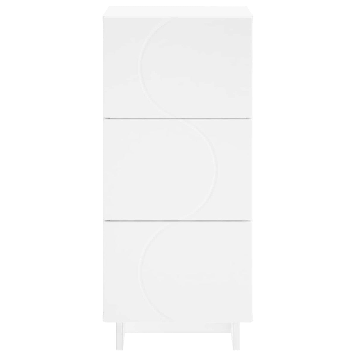 Dressoir Wit 33.5 x 34.5 x 75 cm Bewerkt hout
