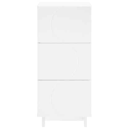 Dressoir Wit 33.5 x 34.5 x 75 cm Bewerkt hout