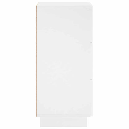 Dressoir Wit 33.5 x 34.5 x 75 cm Bewerkt hout