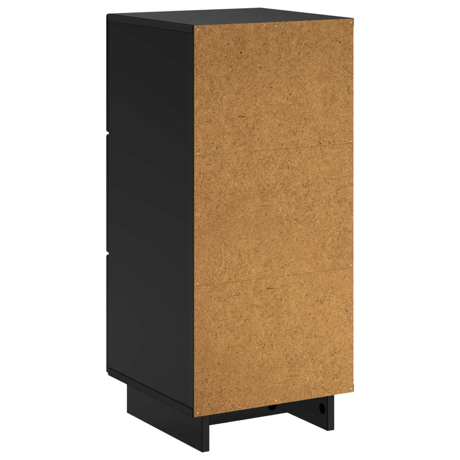 Dressoir Zwart 33.5 x 34.5 x 75 cm Bewerkt hout