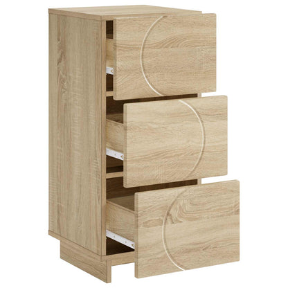 Dressoir Sonoma Eiken 33.5 x 34.5 x 75 cm Bewerkt hout