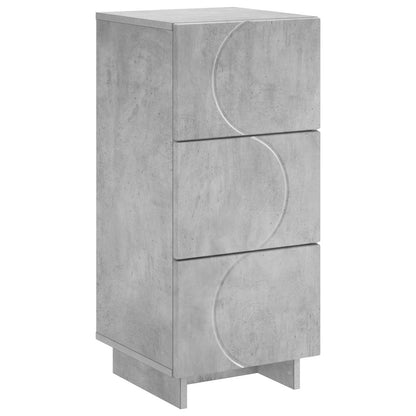 Dressoir Betongrijs 33.5 x 34.5 x 75 cm Bewerkt hout