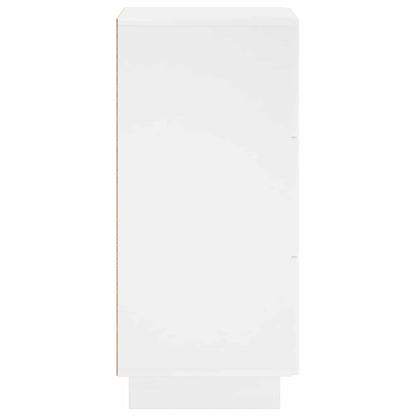 Dressoir Hoogglans Wit 33.5 x 34.5 x 75 cm Bewerkt hout