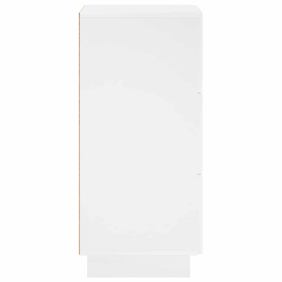 Dressoir Hoogglans Wit 33.5 x 34.5 x 75 cm Bewerkt hout