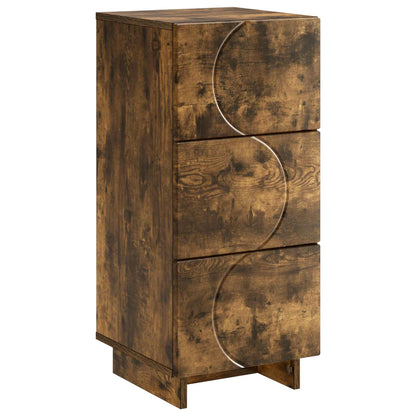 Dressoir Gerookt eiken 33.5 x 34.5 x 75 cm Bewerkt hout