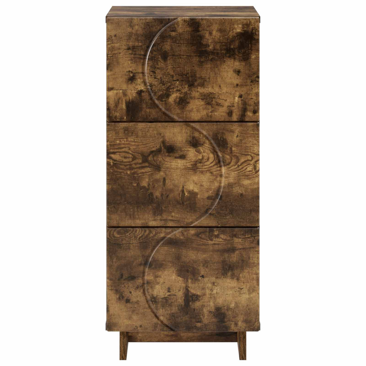 Dressoir Gerookt eiken 33.5 x 34.5 x 75 cm Bewerkt hout