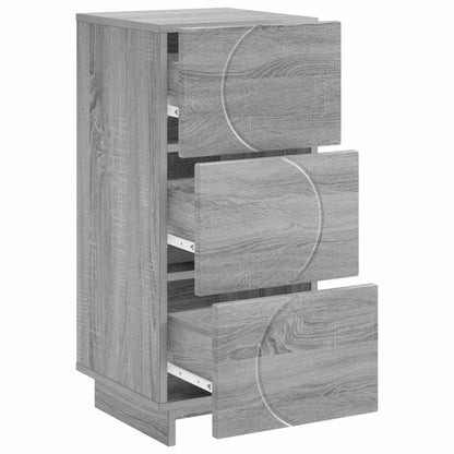 Dressoir Grijs Sonoma 33.5 x 34.5 x 75 cm Bewerkt hout