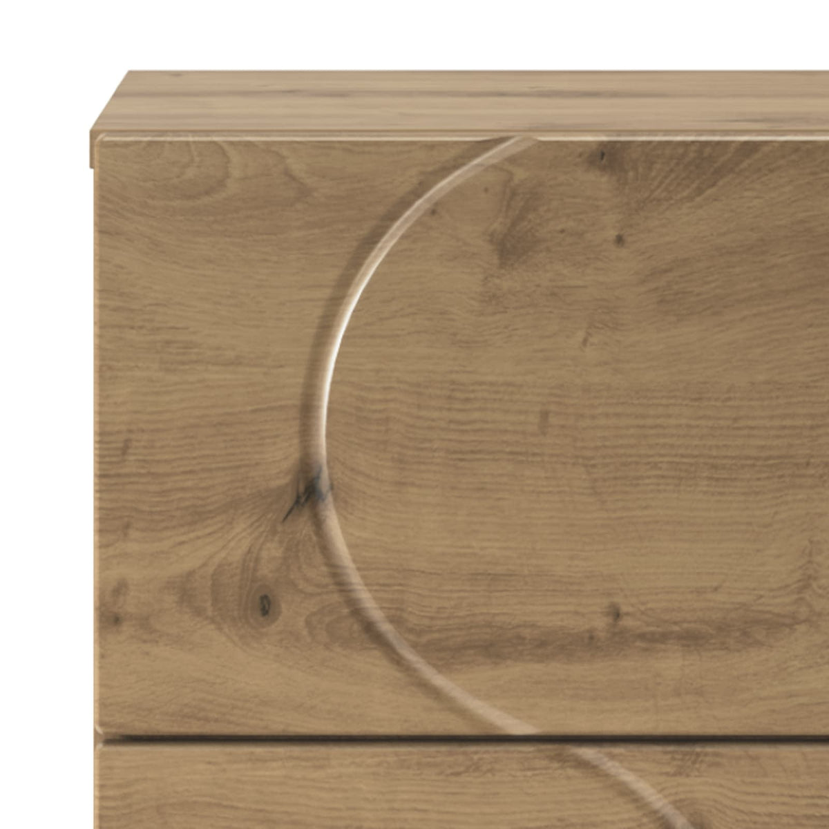 Dressoir Artisanaal eiken 33.5 x 34.5 x 75 cm Bewerkt hout