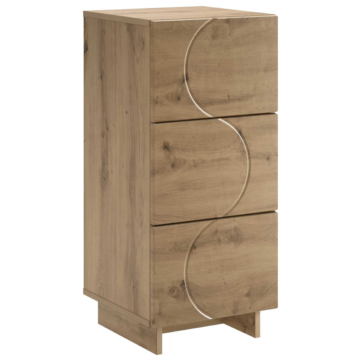 Dressoir Artisanaal eiken 33.5 x 34.5 x 75 cm Bewerkt hout