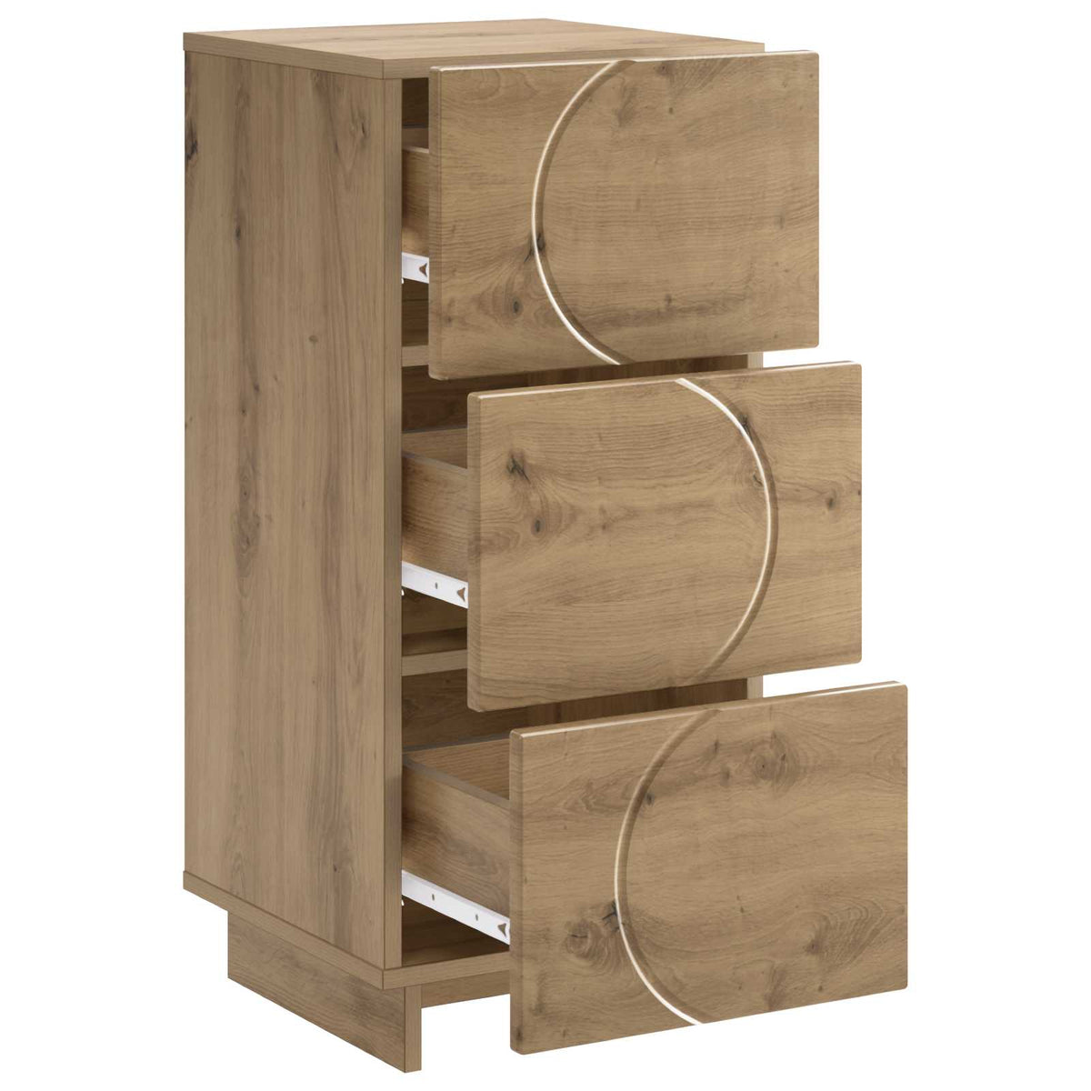 Dressoir Artisanaal eiken 33.5 x 34.5 x 75 cm Bewerkt hout