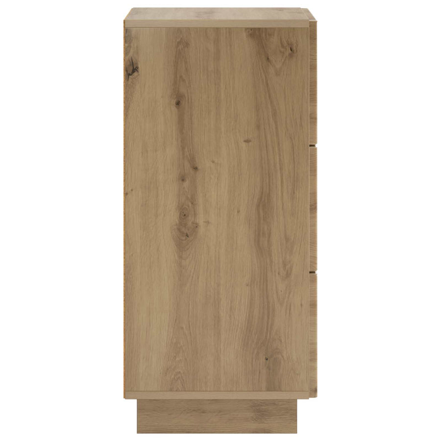 Dressoir Artisanaal eiken 33.5 x 34.5 x 75 cm Bewerkt hout
