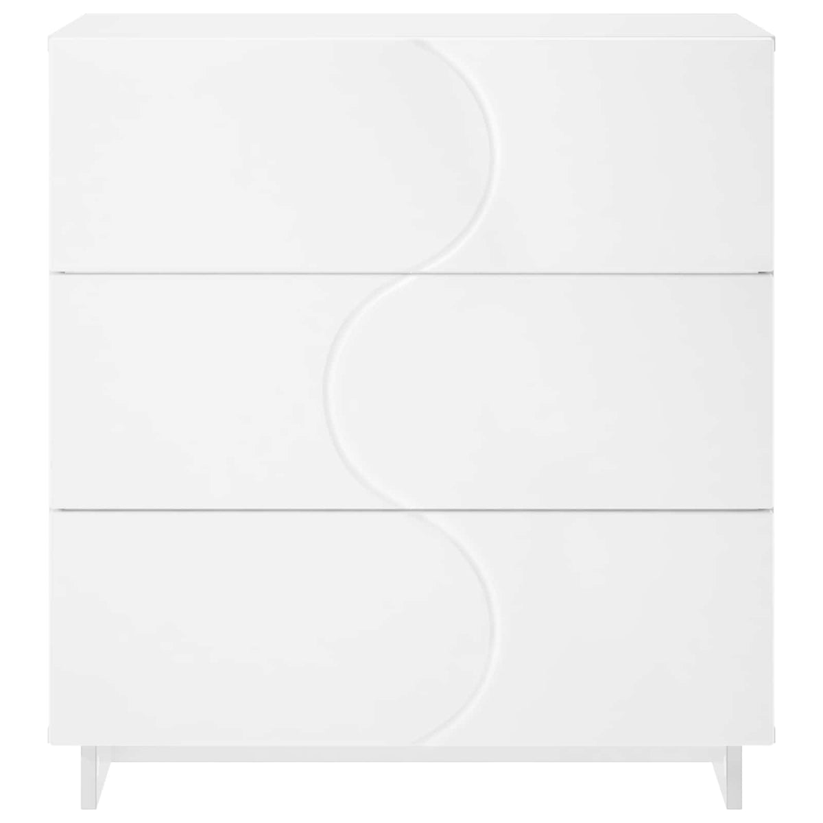 Dressoir Wit 70 x 38 x 75 cm Bewerkt hout