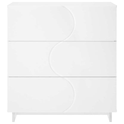 Dressoir Wit 70 x 38 x 75 cm Bewerkt hout