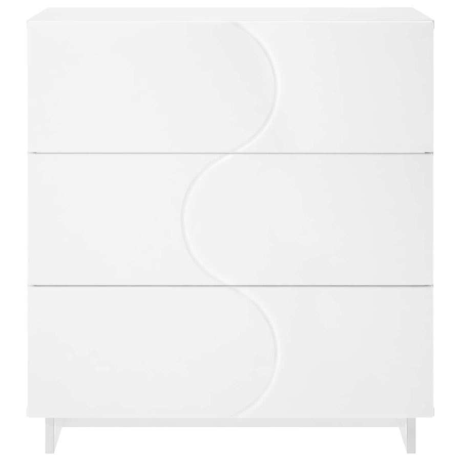 Dressoir Wit 70 x 38 x 75 cm Bewerkt hout