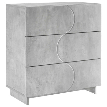 Dressoir Betongrijs 70 x 38 x 75 cm Bewerkt hout
